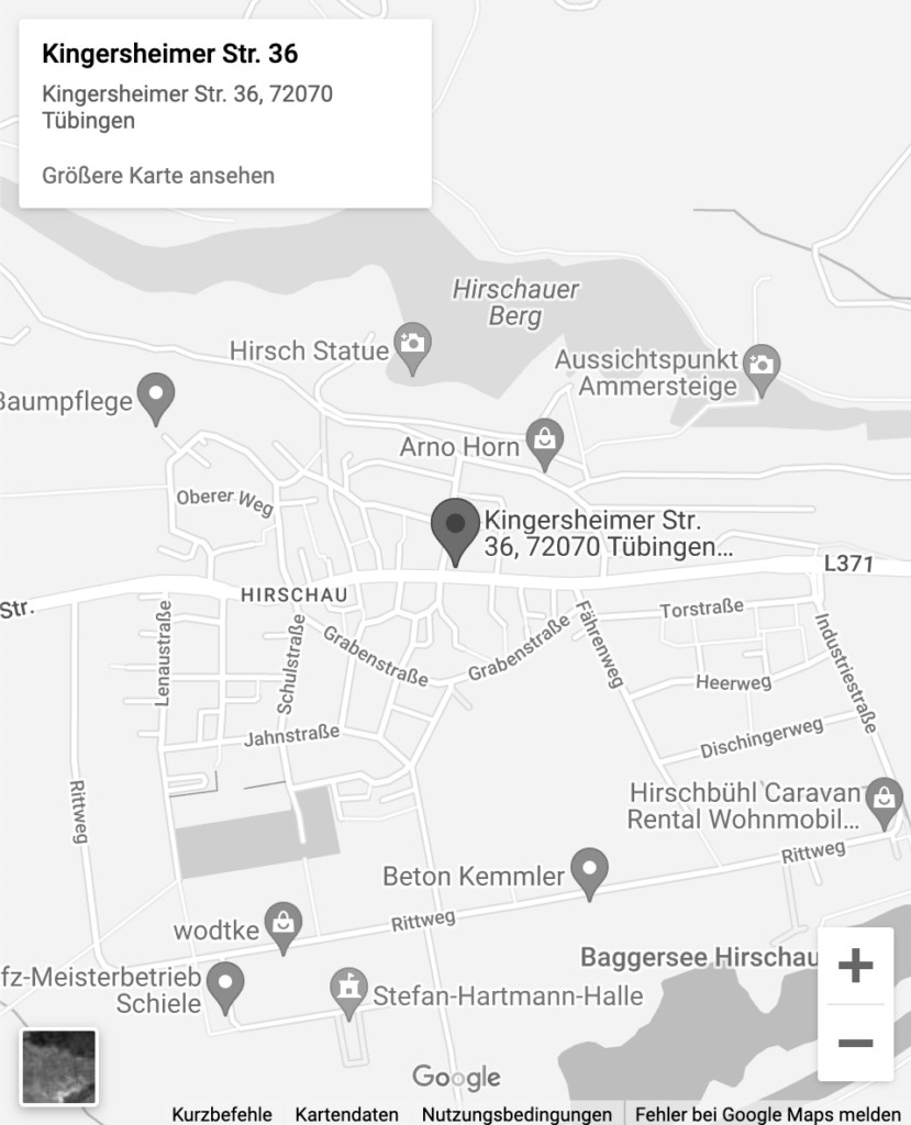 Foto der Google Maps Karte mit der Adresse von Visel Frisuren